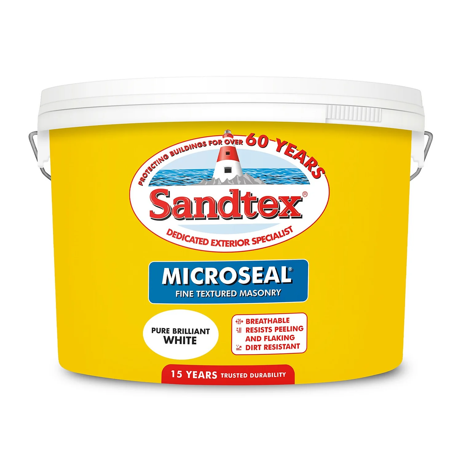 Sandtex® Textured Masonry Paint Pure Brilliant White - 10L 8 Sandtex® Textured Masonry Paint Pure Brilliant White - 10L - Image 8