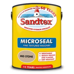 Sandtex® Textured Masonry Paint Mid Stone - 5L -Sandtex 12809310 4794871505543900