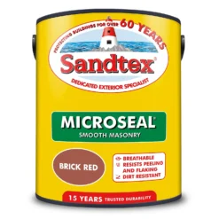 Sandtex® Ultra Smooth Masonry Paint Brick Red - 5L -Sandtex 12809369 1664871497445841