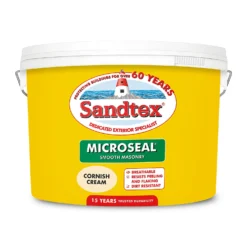 Sandtex® Ultra Smooth Masonry Paint Cornish Cream - 10L -Sandtex 12809759 8234871497785006