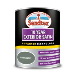 Sandtex® Exterior 10 Year Satin Paint Fern Canopy - 750ml -Sandtex 12809801 1474871561421204