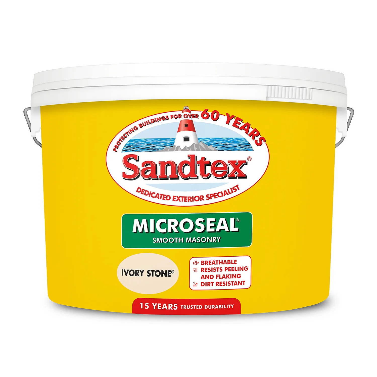 Sandtex® Ultra Smooth Masonry Paint Ivory Stone - 10L 9 Sandtex® Ultra Smooth Masonry Paint Ivory Stone - 10L - Image 9