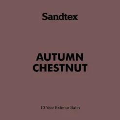 Sandtex® Exterior 10 Year Satin Paint Autumn Chestnut - 750ml -Sandtex 12813370 1544871566077258