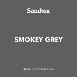 Sandtex® Rapid Dry Gloss Paint Smoky Grey - 750ml -Sandtex 12813372 1054951367201256