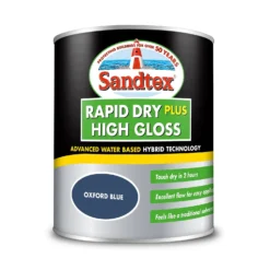 Sandtex® Rapid Dry Gloss Paint Oxford Blue - 750ml -Sandtex 12813508 1684951367142456