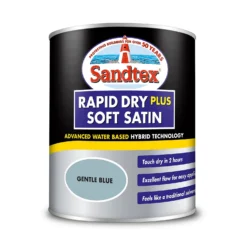 Sandtex® Rapid Dry Satin Paint Gentle Blue - 750ml -Sandtex 12813513 1054951367690766