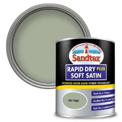 Sandtex® Rapid Dry Satin Paint Bay Tree - 750ml