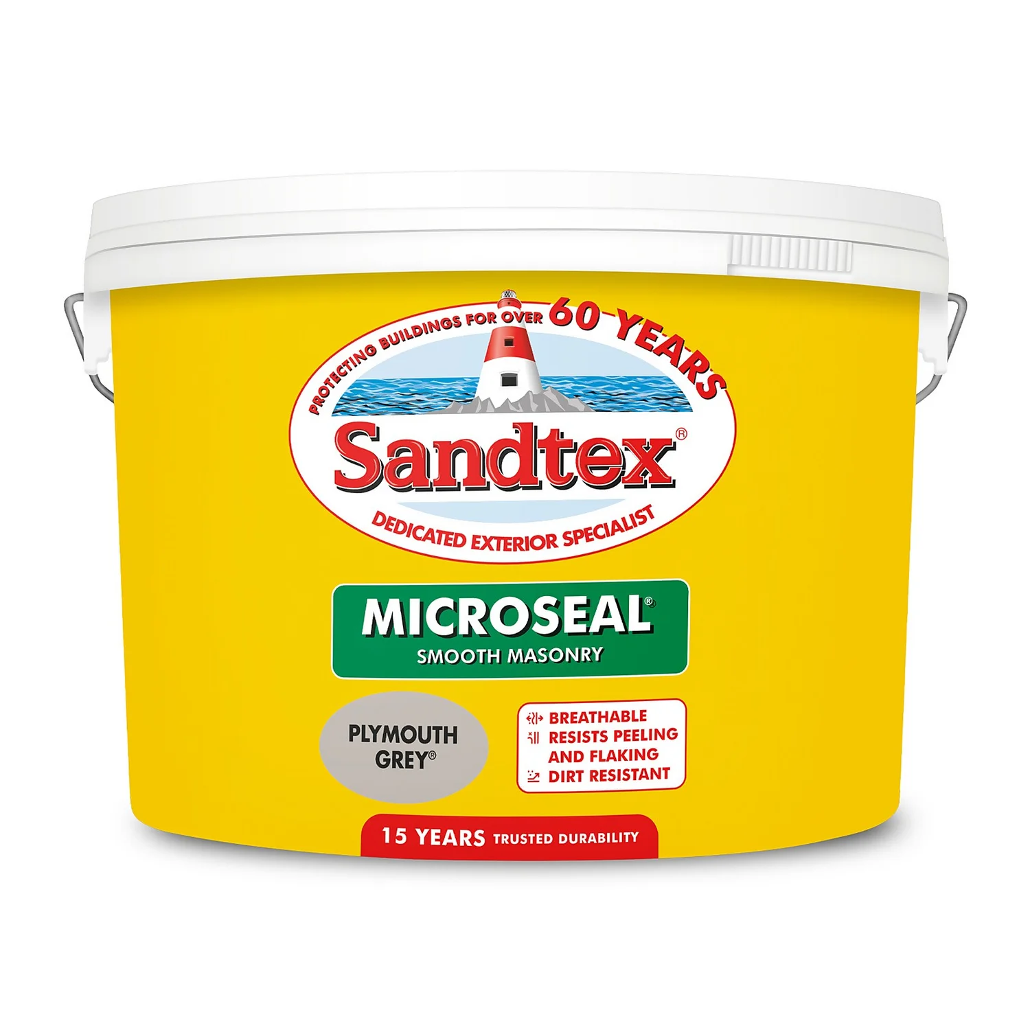 Sandtex® Ultra Smooth Masonry Paint Plymouth Grey - 10L 8 Sandtex® Ultra Smooth Masonry Paint Plymouth Grey - 10L - Image 8