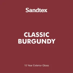 Sandtex® Exterior 10 Year Gloss Paint Classic Burgundy - 2.5L -Sandtex 12813523 8874871813105736