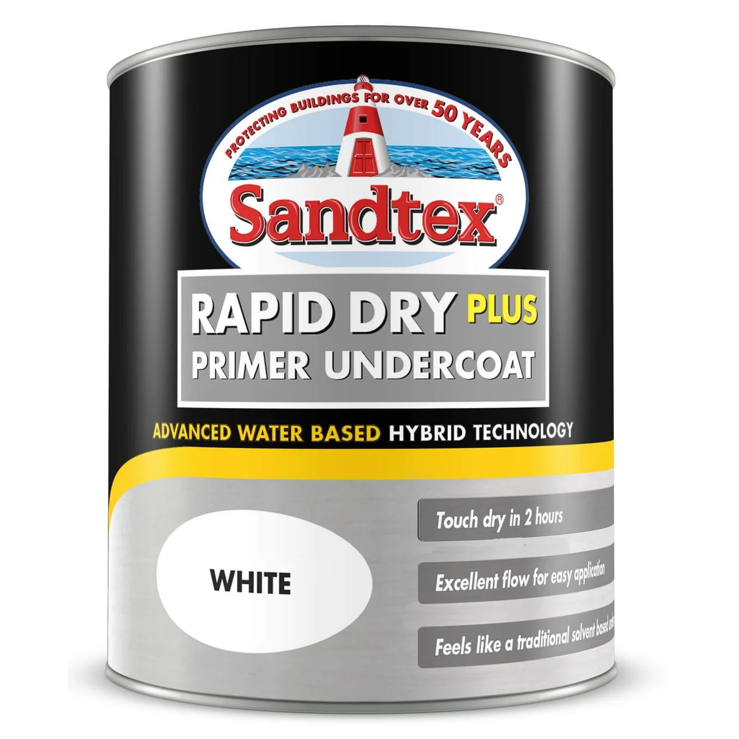 Sandtex Rapid Dry Primer Undercoat - White - 750ml 2 Sandtex Rapid Dry Primer Undercoat - White - 750ml - Image 2