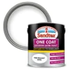 Sandtex® Exterior One Coat Satin Paint Pure Brilliant White - 2.5L