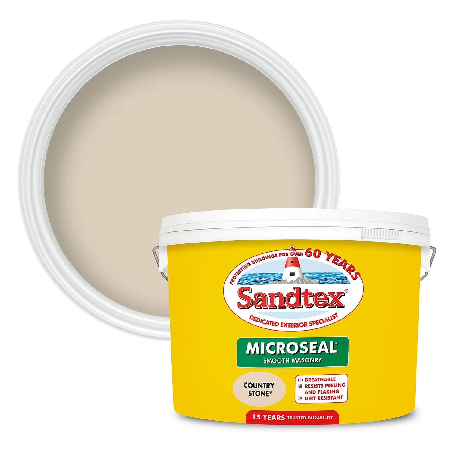 Sandtex® Ultra Smooth Masonry Paint Country Stone - 10L 1 Sandtex® Ultra Smooth Masonry Paint Country Stone - 10L