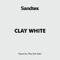 Sandtex® Rapid Dry Satin Paint Clay White - 750ml -Sandtex 12815747 5924951367762205