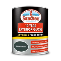 Sandtex® Exterior 10 Year Gloss Paint Racing Green -750ml -Sandtex 12838779 6394872088004199