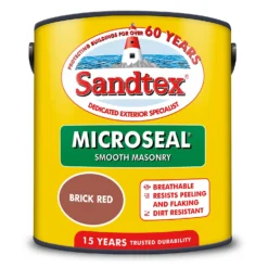 Sandtex® Ultra Smooth Masonry Paint Brick Red - 2.5L -Sandtex 12841204 1364872084206688