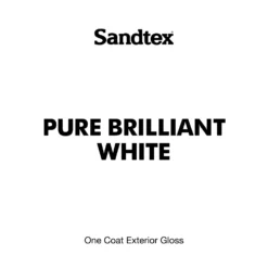 Sandtex® Exterior One Coat Gloss Paint Pure Brilliant White - 2.5L 15 Sandtex® Exterior One Coat Gloss Paint Pure Brilliant White - 2.5L -Sandtex 12841836 8864872086711817