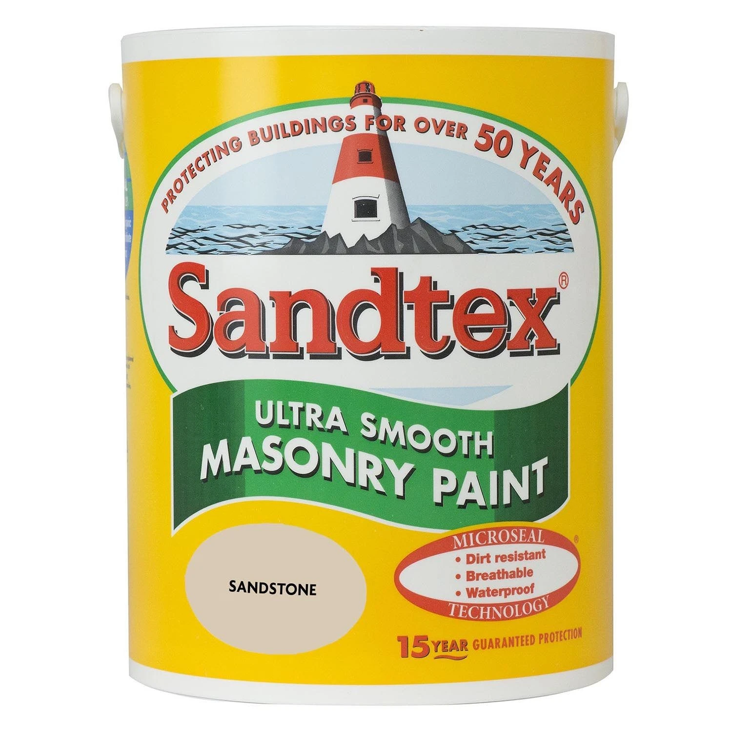 Sandtex Smooth Masonry Paint, 5L, Sandstone 1 Sandtex Smooth Masonry Paint, 5L, Sandstone