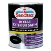 Sandtex Black Satinwood Exterior Metal & Wood Paint, 750ml