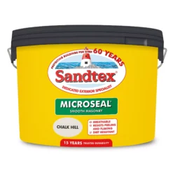 Sandtex -Sandtex sandtex chalk hill matt masonry paint 10l tub5010131504914 01c bq