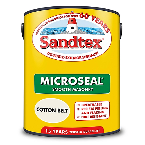 Sandtex Cotton Belt Matt Masonry Paint, 5L Tub 2 Sandtex Cotton Belt Matt Masonry Paint, 5L Tub - Image 2