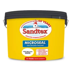 Sandtex -Sandtex sandtex pure brilliant white textured masonry paint 10l5010131461934 01c bq