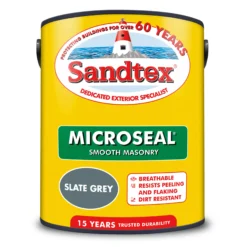 Sandtex -Sandtex sandtex slate grey smooth matt masonry paint 5l tub5010131504945 02c bq
