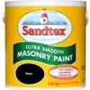Sandtex Ultra Smooth Black Smooth Masonry Paint, 2.5L