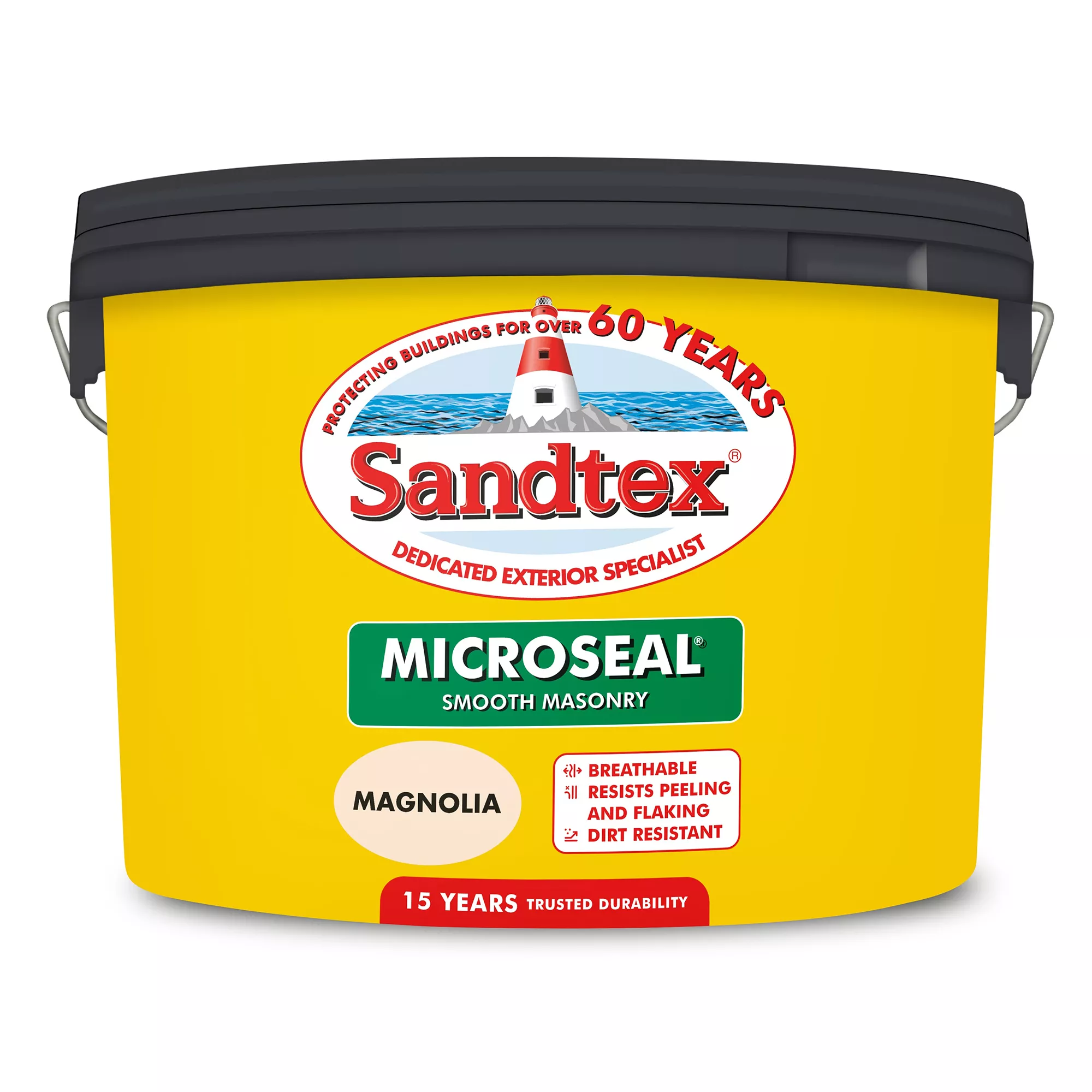 Sandtex Ultra Smooth Magnolia Masonry Paint, 10L 2 Sandtex Ultra Smooth Magnolia Masonry Paint, 10L - Image 2