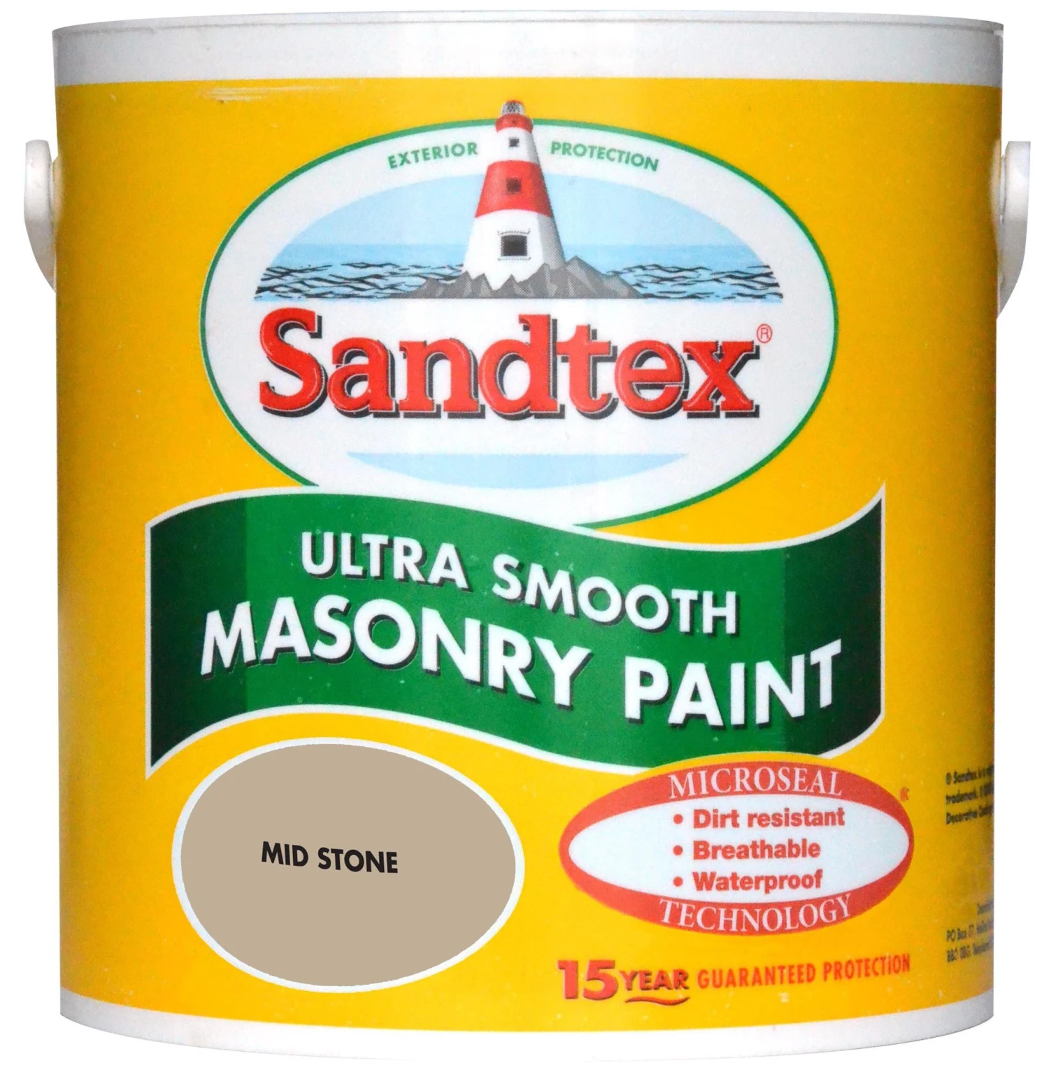 Sandtex Ultra Smooth Mid Stone Brown Smooth Masonry Paint, 2.5L 1 Sandtex Ultra Smooth Mid Stone Brown Smooth Masonry Paint, 2.5L