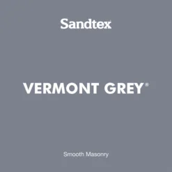 Sandtex Vermont Grey Matt Masonry Paint, 5L Tub -Sandtex sandtex vermont grey matt masonry paint 5l tub5010131564314 01t bq